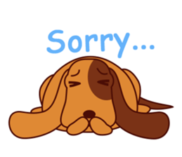 Lucky - the cute puppy dog - (EN) sticker #2423425