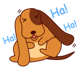 Lucky - the cute puppy dog - (EN) sticker #2423426