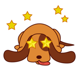 Lucky - the cute puppy dog - (EN) sticker #2423428