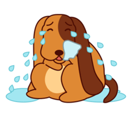 Lucky - the cute puppy dog - (EN) sticker #2423430