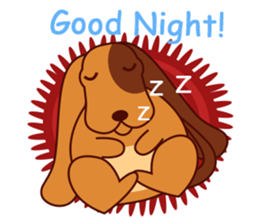 Lucky - the cute puppy dog - (EN) sticker #2423431