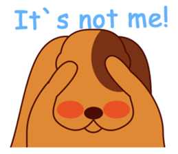 Lucky - the cute puppy dog - (EN) sticker #2423432