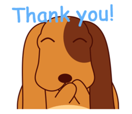 Lucky - the cute puppy dog - (EN) sticker #2423433