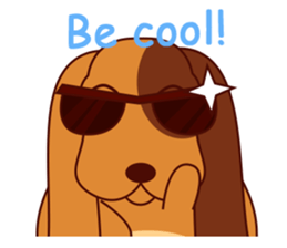 Lucky - the cute puppy dog - (EN) sticker #2423434