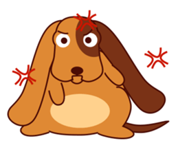 Lucky - the cute puppy dog - (EN) sticker #2423435