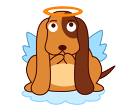 Lucky - the cute puppy dog - (EN) sticker #2423437