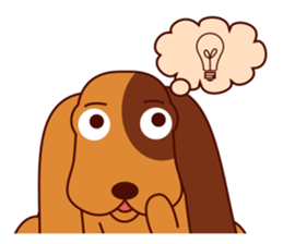 Lucky - the cute puppy dog - (EN) sticker #2423439