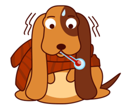 Lucky - the cute puppy dog - (EN) sticker #2423440
