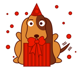 Lucky - the cute puppy dog - (EN) sticker #2423441