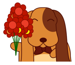 Lucky - the cute puppy dog - (EN) sticker #2423442