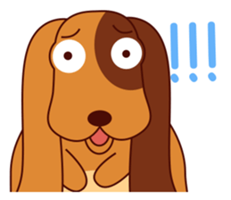 Lucky - the cute puppy dog - (EN) sticker #2423443