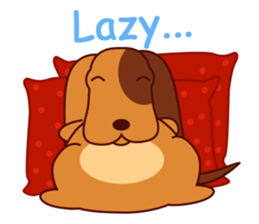 Lucky - the cute puppy dog - (EN) sticker #2423444