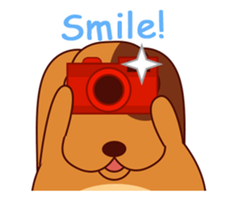 Lucky - the cute puppy dog - (EN) sticker #2423446