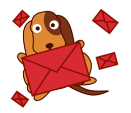 Lucky - the cute puppy dog - (EN) sticker #2423447