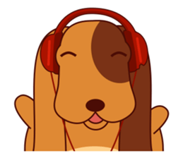 Lucky - the cute puppy dog - (EN) sticker #2423449