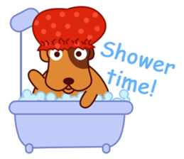 Lucky - the cute puppy dog - (EN) sticker #2423451