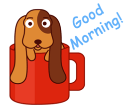 Lucky - the cute puppy dog - (EN) sticker #2423452