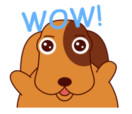 Lucky - the cute puppy dog - (EN) sticker #2423454