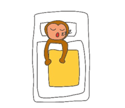 Ups and downs in monkey life sticker #2423818