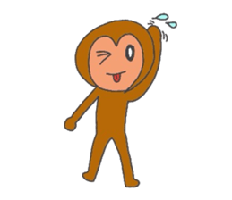 Ups and downs in monkey life sticker #2423826