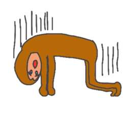 Ups and downs in monkey life sticker #2423831