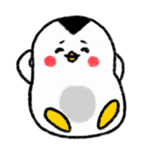 A white bear and penguin sticker #2424068