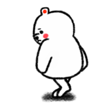 A white bear and penguin sticker #2424069