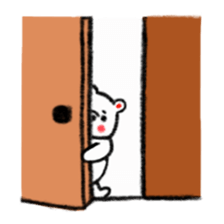 A white bear and penguin sticker #2424074