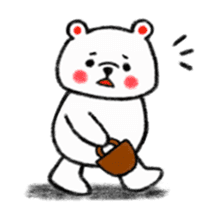 A white bear and penguin sticker #2424077
