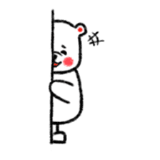 A white bear and penguin sticker #2424079