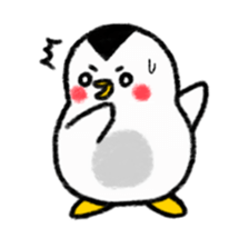 A white bear and penguin sticker #2424093