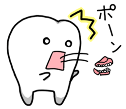 Tooth-man sticker #2424593