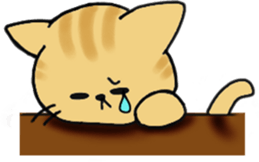 The KAWAII cat "Alfred" sticker #2424729