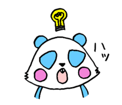 Panda have buck teeth. sticker #2425499