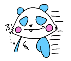 Panda have buck teeth. sticker #2425502