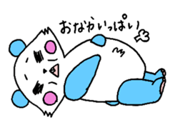 Panda have buck teeth. sticker #2425506