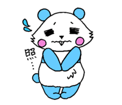 Panda have buck teeth. sticker #2425513