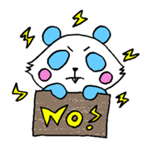 Panda have buck teeth. sticker #2425529