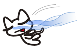 sticker of a white cat sticker #2425578