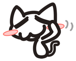 sticker of a white cat sticker #2425584