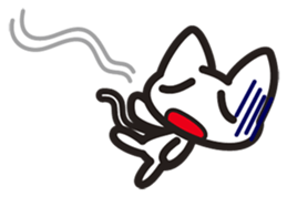 sticker of a white cat sticker #2425593