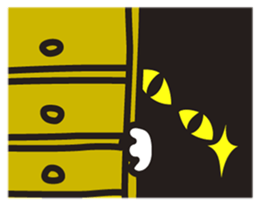 sticker of a white cat sticker #2425596