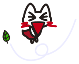 sticker of a white cat sticker #2425615