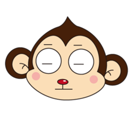 Monkey Mokkun-2 sticker #2426340