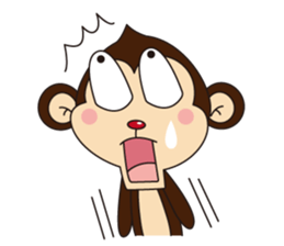 Monkey Mokkun-2 sticker #2426349