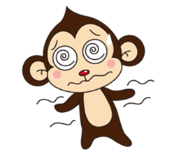 Monkey Mokkun-2 sticker #2426350