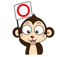 Monkey Mokkun-2 sticker #2426352
