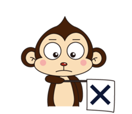 Monkey Mokkun-2 sticker #2426353