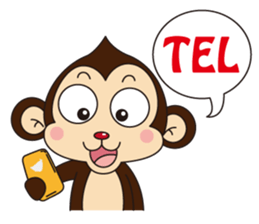 Monkey Mokkun-2 sticker #2426354