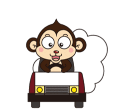 Monkey Mokkun-2 sticker #2426357